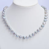 Black/Gray Real Natural Freshwater Pearl Necklace - Clearanceware.com