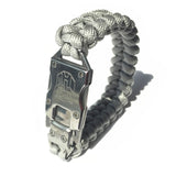 EDC Tactical 7 Core Parachute Survival Rope Bracelet With Knife - Clearanceware.com