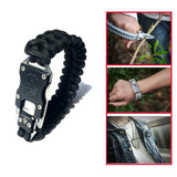 EDC Tactical 7 Core Parachute Survival Rope Bracelet With Knife - Clearanceware.com